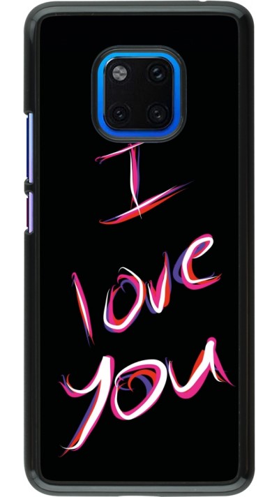 Coque Huawei Mate 20 Pro - Valentine 2023 colorful I love you