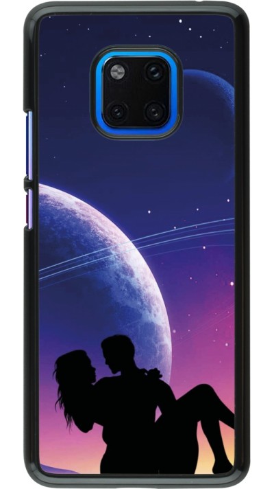Coque Huawei Mate 20 Pro - Valentine 2023 couple love to the moon