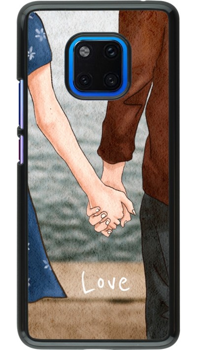 Coque Huawei Mate 20 Pro - Valentine 2023 lovers holding hands