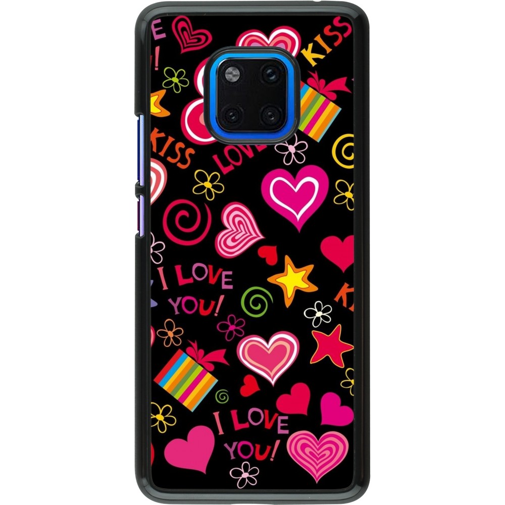 Huawei Mate 20 Pro Case Hülle - Valentine 2023 love symbols
