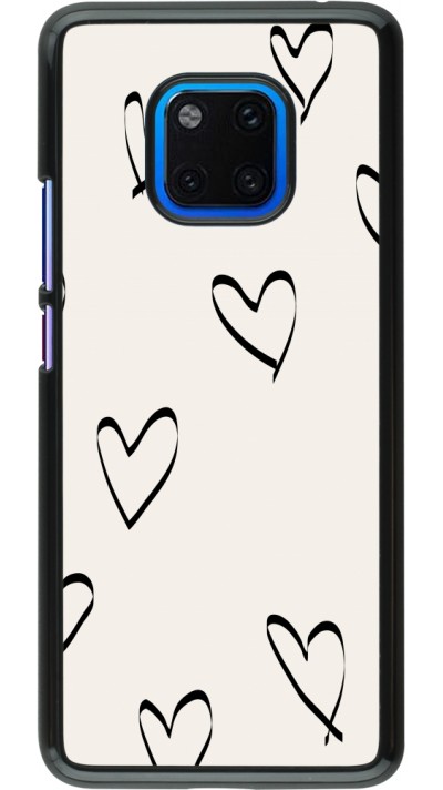 Coque Huawei Mate 20 Pro - Valentine 2023 minimalist hearts