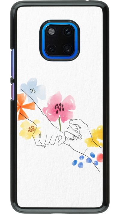 Coque Huawei Mate 20 Pro - Valentine 2023 pinky promess flowers