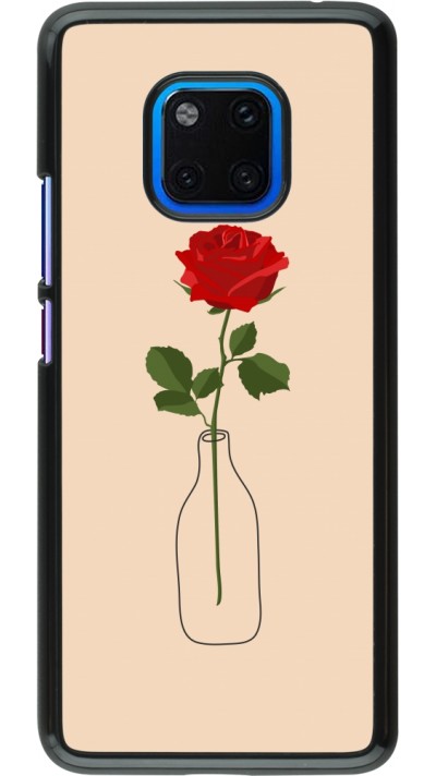 Coque Huawei Mate 20 Pro - Valentine 2023 single rose in a bottle