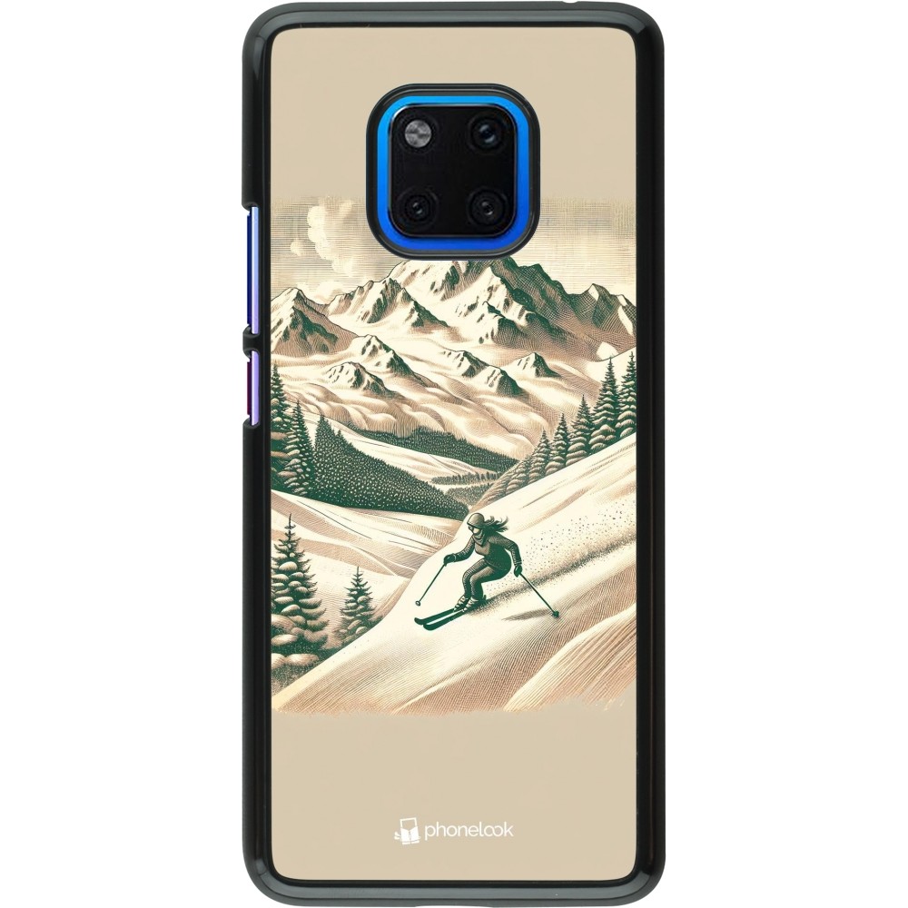 Coque Huawei Mate 20 Pro - Vintage Ski Mountain