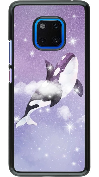 Coque Huawei Mate 20 Pro - Whale in sparking stars
