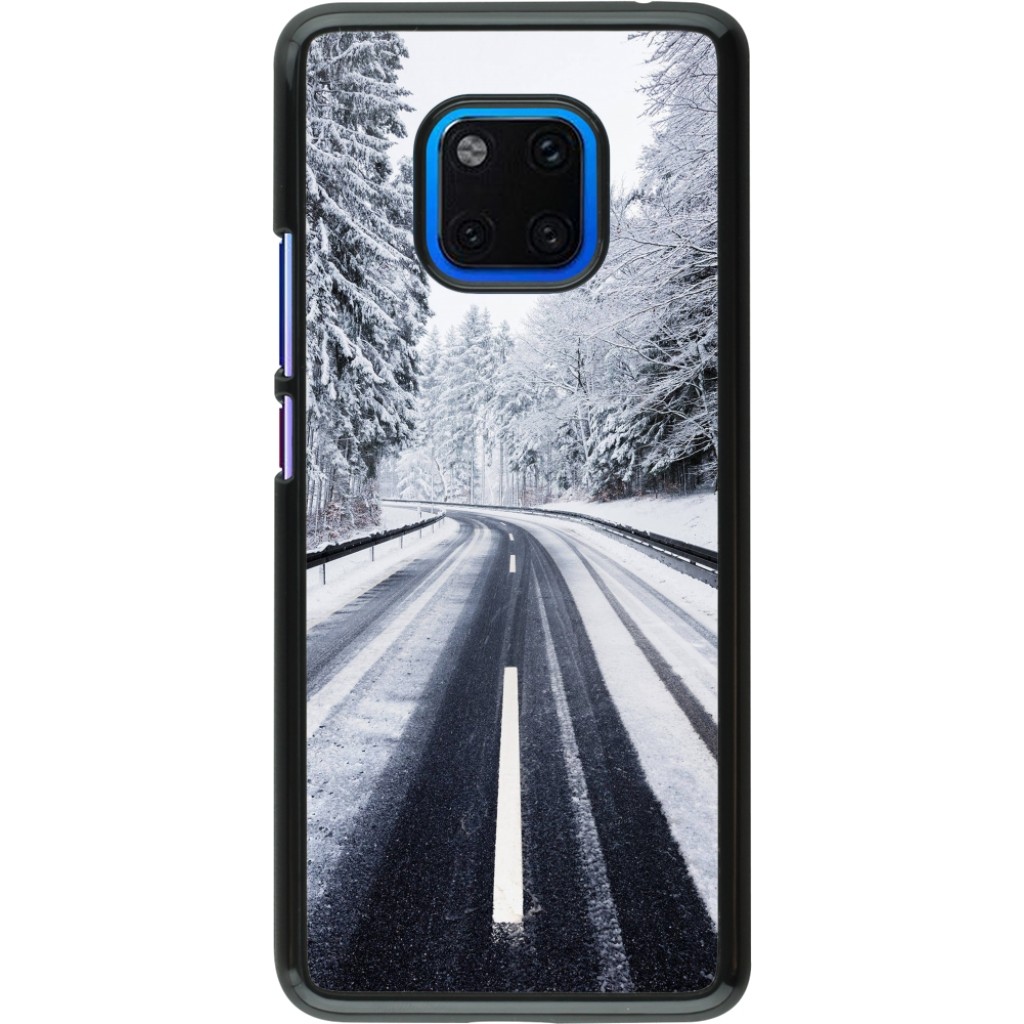 Coque Gel Souple Anti-choc Pour Huawei Mate 20 PRO - Modèle Rayures Noires, Silicone, Neuve