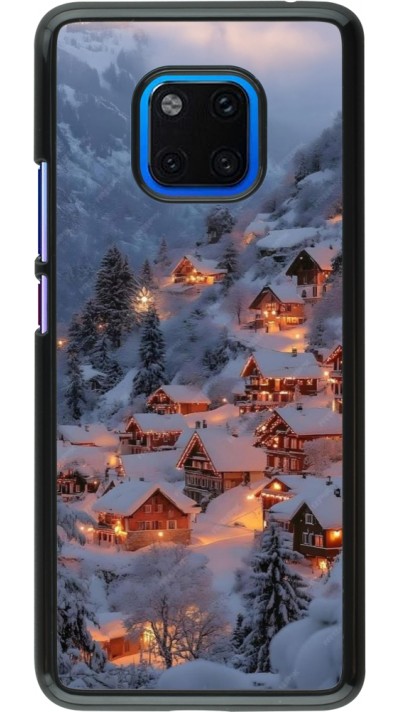 Coque Huawei Mate 20 Pro - Winter 25 Winter snowy village