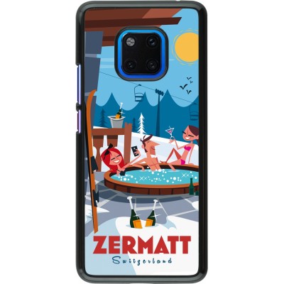 Huawei Mate 20 Pro Case Hülle - Zermatt Mountain Jacuzzi
