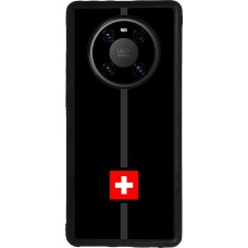 Coque Huawei Mate 40 Pro - Silicone rigide noir Canton CH noir