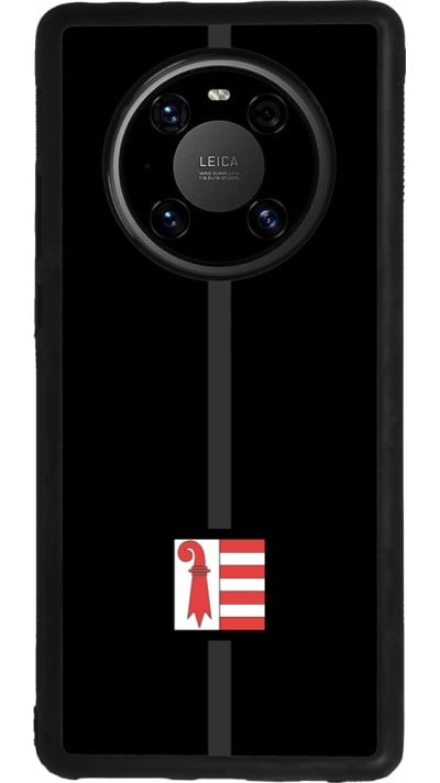 Huawei Mate 40 Pro Case Hülle - Silikon schwarz Kanton JU schwarz