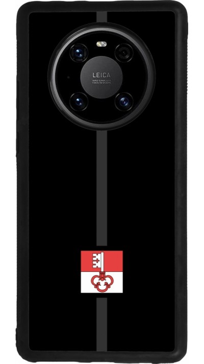 Huawei Mate 40 Pro Case Hülle - Silikon schwarz Kanton OW schwarz