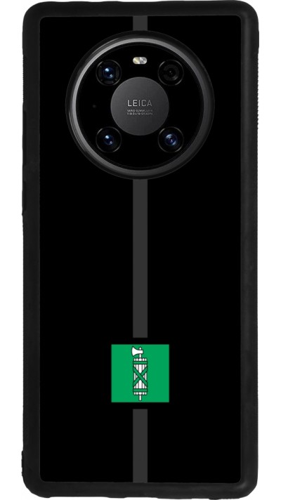 Huawei Mate 40 Pro Case Hülle - Silikon schwarz Kanton SG schwarz