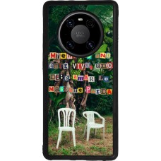 Coque Huawei Mate 40 Pro - Silicone rigide noir Chairs DTMF