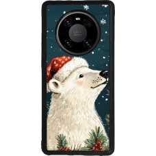 Coque Huawei Mate 40 Pro - Silicone rigide noir Christmas 25 Bear