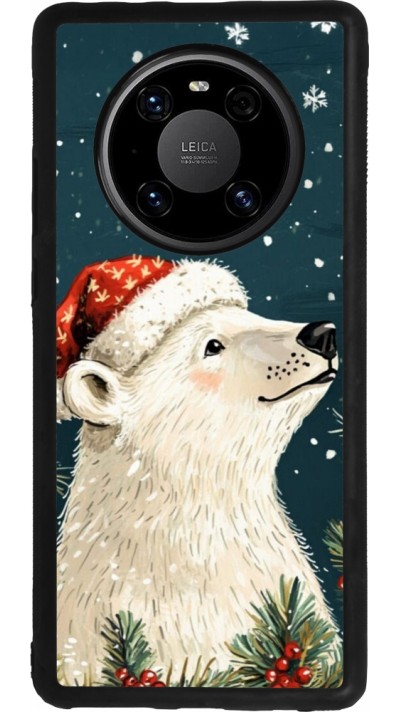 Coque Huawei Mate 40 Pro - Silicone rigide noir Christmas 25 Bear