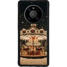 Coque Huawei Mate 40 Pro - Silicone rigide noir Christmas 25 Carousel