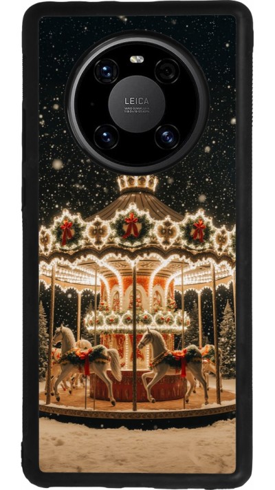 Coque Huawei Mate 40 Pro - Silicone rigide noir Christmas 25 Carousel