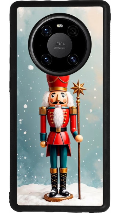 Coque Huawei Mate 40 Pro - Silicone rigide noir Christmas 25 Nutcracker Snow
