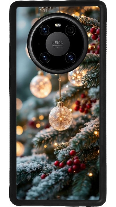 Coque Huawei Mate 40 Pro - Silicone rigide noir Christmas 25 Xmas Decorated Tree