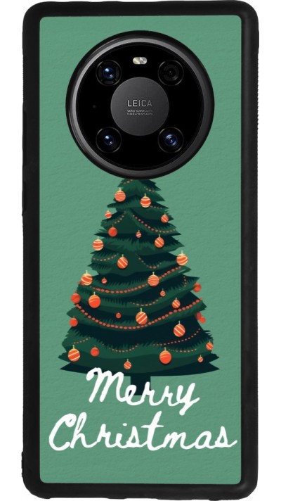 Coque Huawei Mate 40 Pro - Silicone rigide noir Christmas 25 Xmas Tree