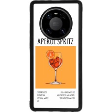 Huawei Mate 40 Pro Case Hülle - Silikon schwarz Cocktail Rezept Aperol Spritz