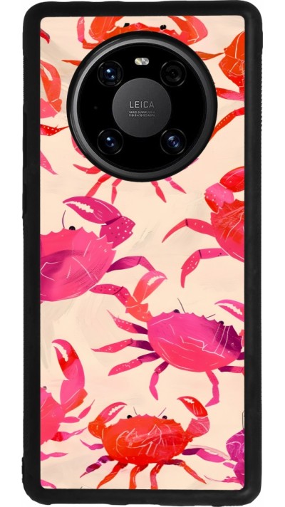 Coque Huawei Mate 40 Pro - Silicone rigide noir Crabs Paint