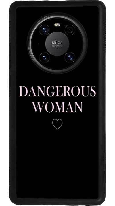 Coque Huawei Mate 40 Pro - Silicone rigide noir Dangerous woman