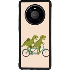 Coque Huawei Mate 40 Pro - Silicone rigide noir Dinosaurs on bikes 2026
