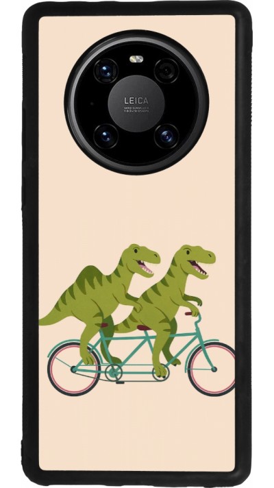 Coque Huawei Mate 40 Pro - Silicone rigide noir Dinosaurs on bikes 2026