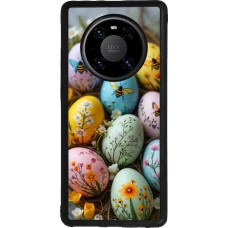 Coque Huawei Mate 40 Pro - Silicone rigide noir Easter 2026 Eggs with bees