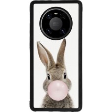 Huawei Mate 40 Pro Case Hülle - Silikon schwarz Easter 2023 bubble gum bunny