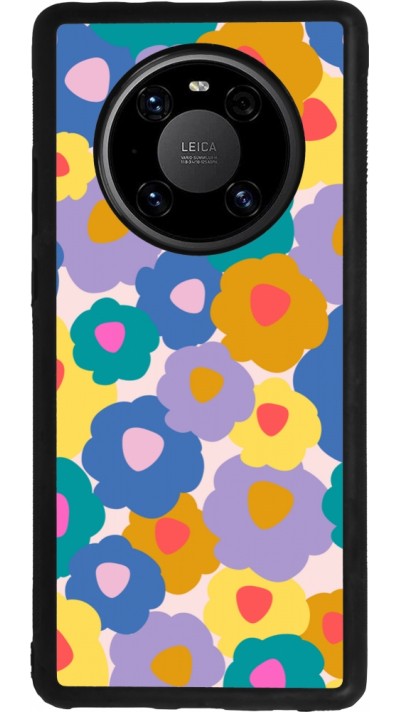 Coque Huawei Mate 40 Pro - Silicone rigide noir Easter 2024 flower power