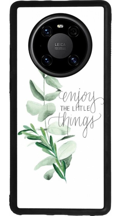 Huawei Mate 40 Pro Case Hülle - Silikon schwarz Enjoy the little things