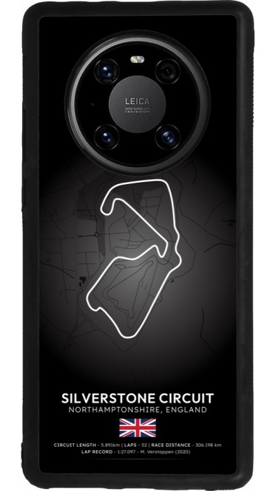 Huawei Mate 40 Pro Case Hülle - Silikon schwarz F1 Track 2025 Great Britan