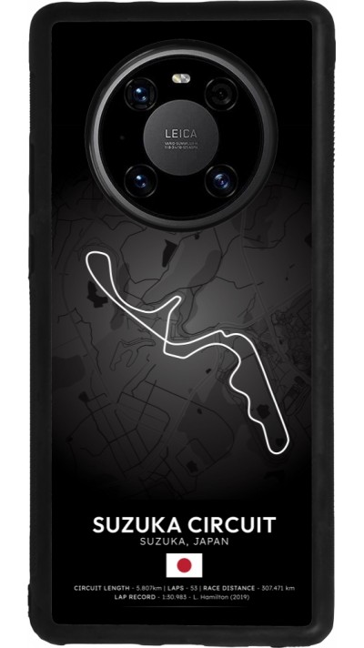 Huawei Mate 40 Pro Case Hülle - Silikon schwarz F1 Track 2025 Japan