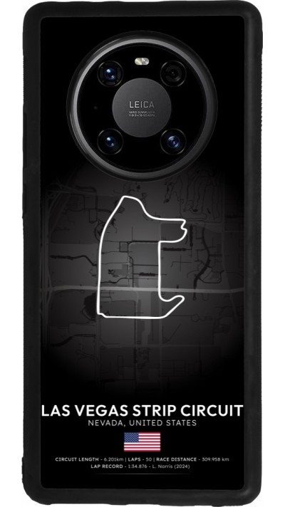 Huawei Mate 40 Pro Case Hülle - Silikon schwarz F1 Track 2025 Las Vegas