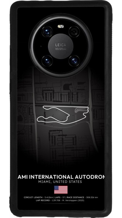 Huawei Mate 40 Pro Case Hülle - Silikon schwarz F1 Track 2025 Miami