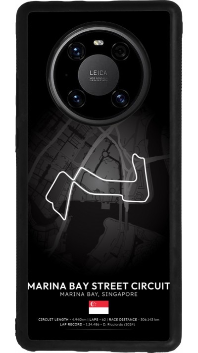 Huawei Mate 40 Pro Case Hülle - Silikon schwarz F1 Track 2025 Singapore