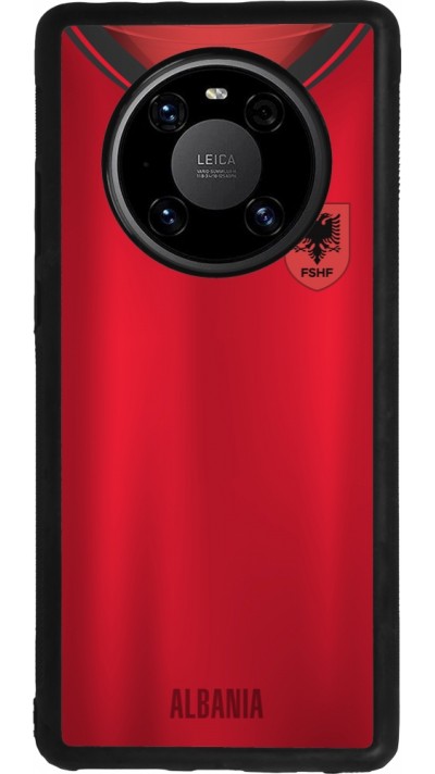 Coque Huawei Mate 40 Pro - Silicone rigide noir Maillot de football Albanie personnalisable