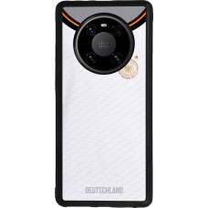 Coque Huawei Mate 40 Pro - Silicone rigide noir Maillot de football Allemagne 2022 personnalisable