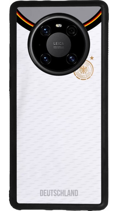Huawei Mate 40 Pro Case Hülle - Silikon schwarz Deutschland 2022 personalisierbares Fußballtrikot