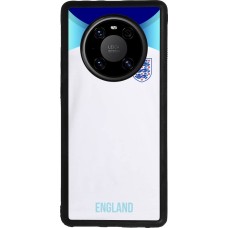 Coque Huawei Mate 40 Pro - Silicone rigide noir Maillot de football Angleterre 2022 personnalisable