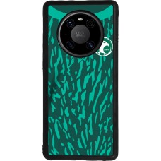 Coque Huawei Mate 40 Pro - Silicone rigide noir Maillot de football Arabie saoudite 2022 personnalisable