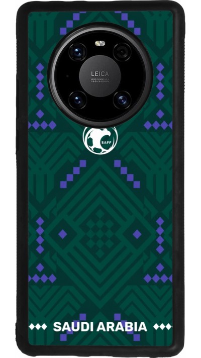 Coque Huawei Mate 40 Pro - Silicone rigide noir Maillot de football Arabie saoudite 2026 personnalisable