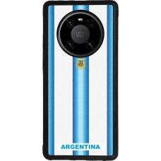 Coque Huawei Mate 40 Pro - Silicone rigide noir Maillot de football Argentine 2026 personnalisable