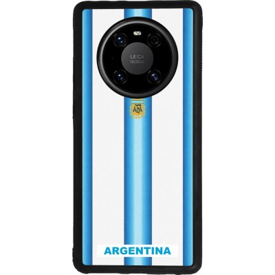 Coque Huawei Mate 40 Pro - Silicone rigide noir Maillot de football Argentine 2026 personnalisable