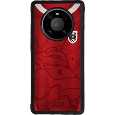Coque Huawei Mate 40 Pro - Silicone rigide noir Maillot de football Autriche personnalisable