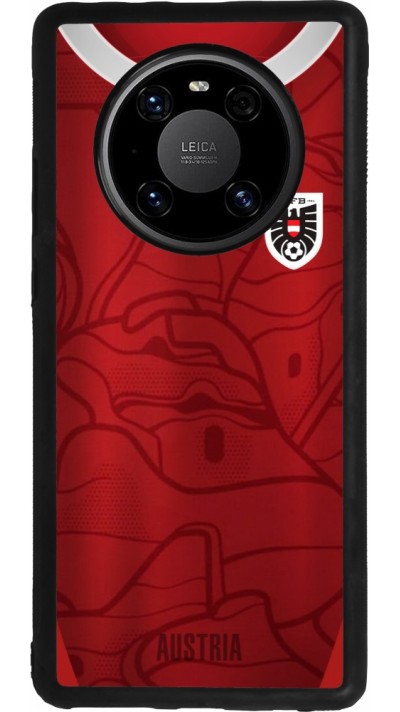 Coque Huawei Mate 40 Pro - Silicone rigide noir Maillot de football Autriche personnalisable