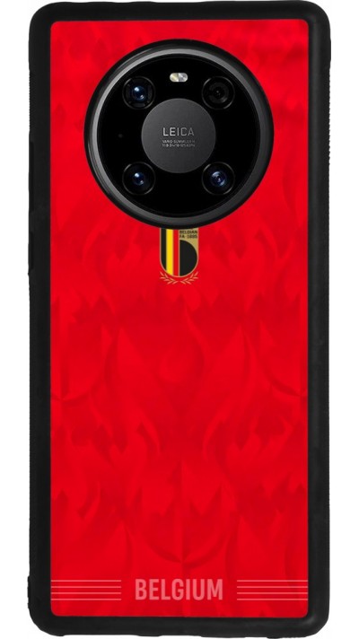 Huawei Mate 40 Pro Case Hülle - Silikon schwarz Belgien 2026 personalisierbares Fussballtrikot