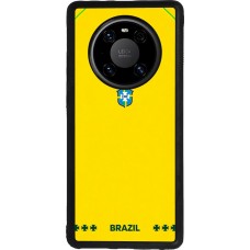 Coque Huawei Mate 40 Pro - Silicone rigide noir Maillot de football Bresil 2026 personnalisable